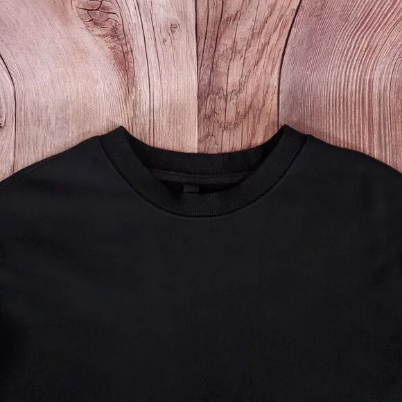 *READ* DBYDGNAK Unisex Size Large Black Back Lace Up Sweatshirt - Picture 6 of 16